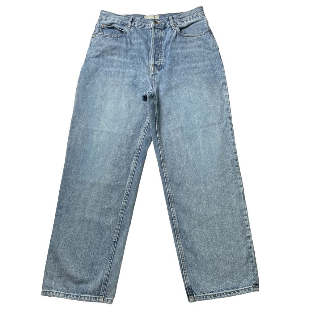 Everlane The 90s Way High Jean Womens 30 Light Wash Blue Denim.